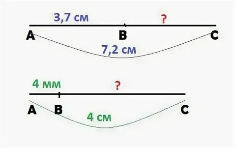 Начертите 2 отрезка длиной 9 сантиметров