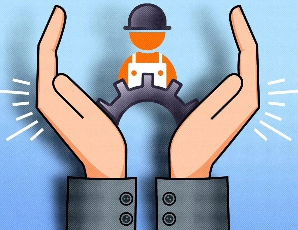 Сохранение работников. Охрана труда. защита труда. безопасность работников. эмблема по охране труда.