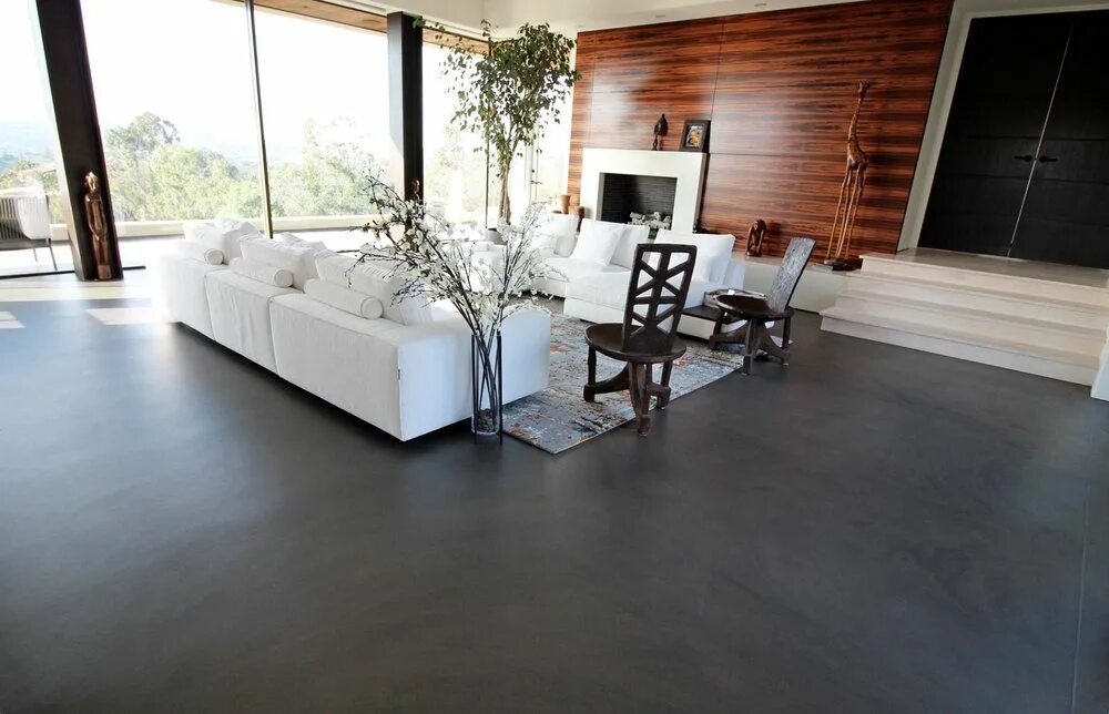 Concrete flooring