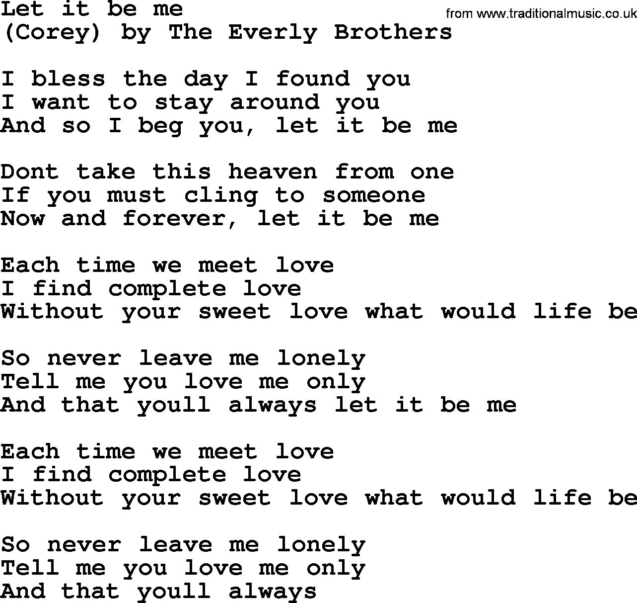 Let me be your lover. Let me be your lover