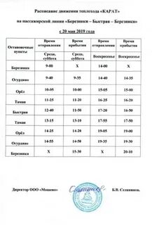 Расписание автобуса 19 пермский край березники