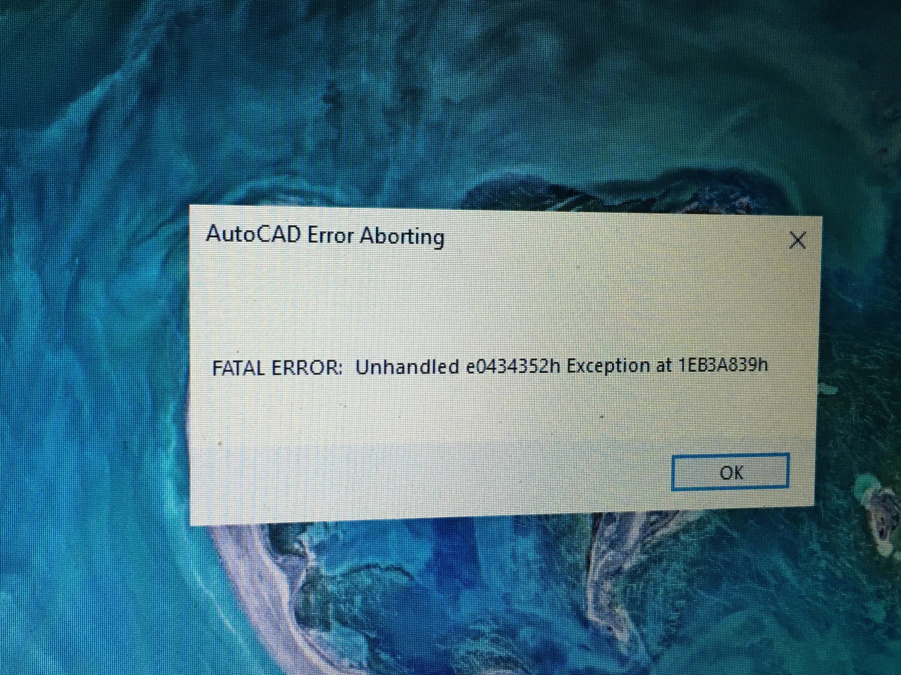 Фатальная ошибка в автокаде unhandled e0434352h exception. Фатал Эррор. Фатальная ошибка unhandled e0434352h exception at 3e96811ch. Unhandled Error. Violation failed