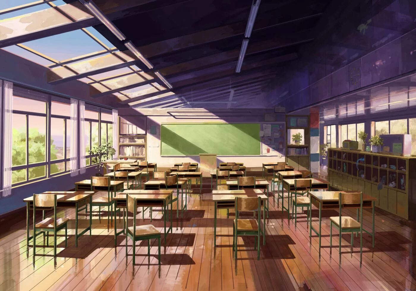 R34 classroom. Школа гача лайф Япония.
