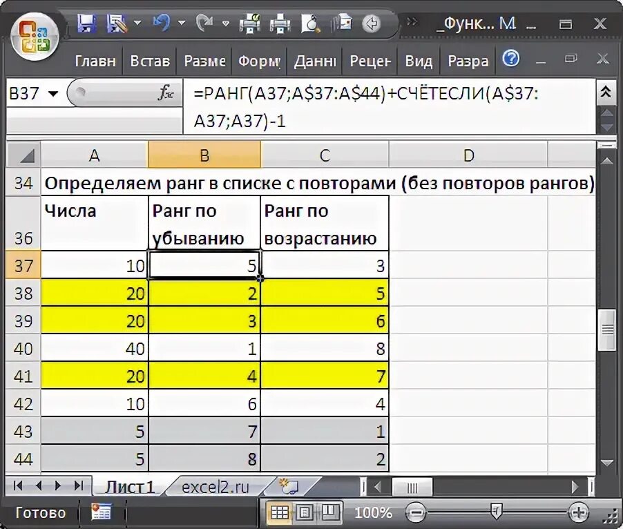 Как рассчитать ранг в экселе. Функция ранг в excel. Как пользоваться функцией ранг. Ранг в экселе формула. Функция ранг в эксель.
