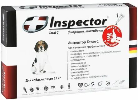 Применение инспектор от клещей для собак
