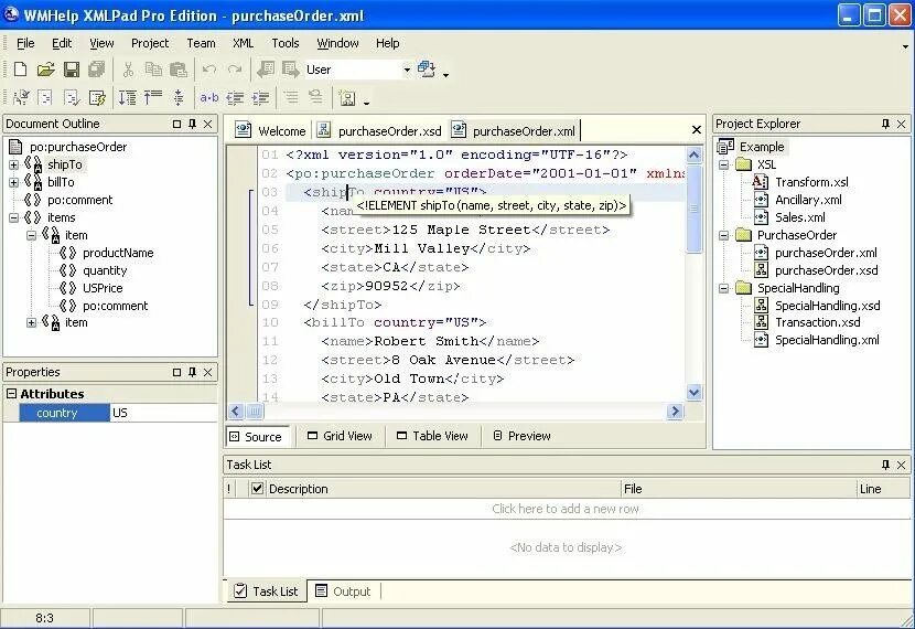 Xml attributes. Xmlpad. wmhelp xmlpad. xml редактор. топ xml редакторов.