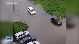Парковка в уфе затопило