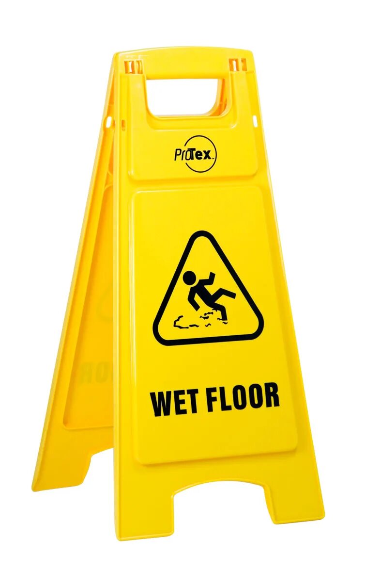 Keep wet floors as they are slippery