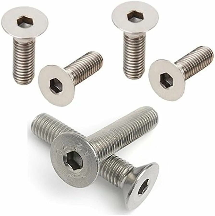 Hexagon Socket Countersunk head Screw a2-70. Screw Socket CSK m8x40. Din 7991-a2-a4-m6х50. Screw-Allen head -Countersunk- m6x10.