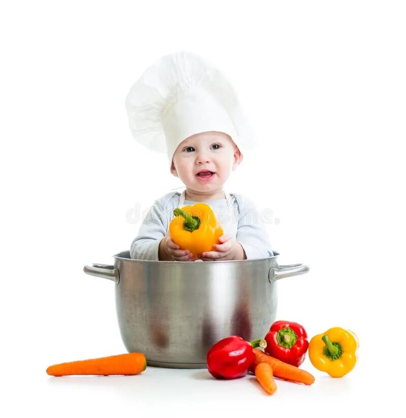 Cooking babies. Готовим для детей. Ребёнок внутри кастрюли. Поварята с большими кастрюлями.