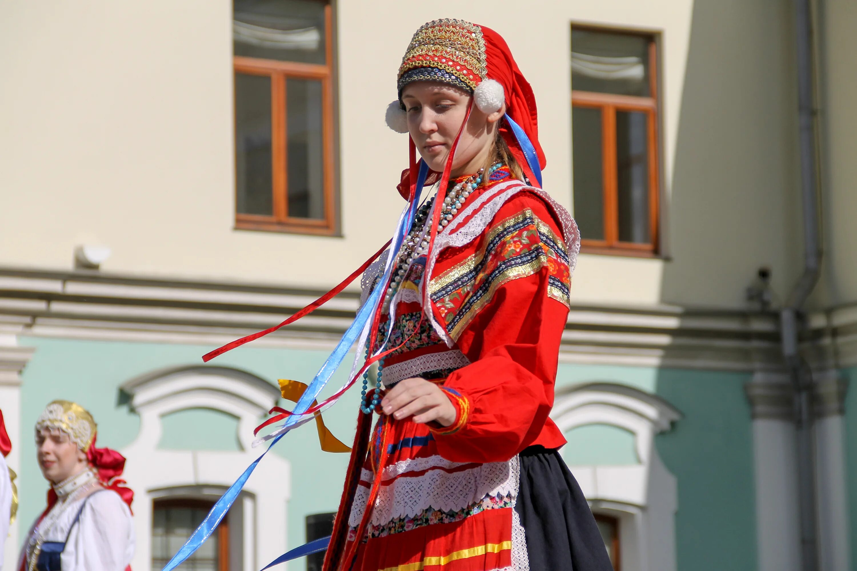 Славянский фестиваль костюмы. МДН. Московского дома национальностей. Этномода русская.