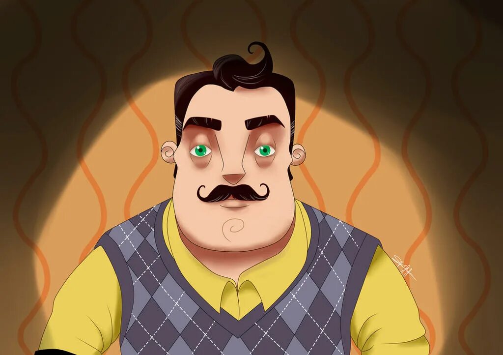 Квентин Квентин из привет соседа. Hello Neighbor. Hello Neighbor арты. Hello neighbour Kickstarter.