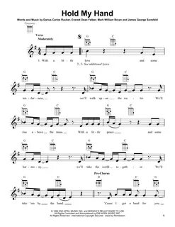 Guitar Lead Sheet Let Her Cry CHORDS Hootie and The Only Wanna be with You ...