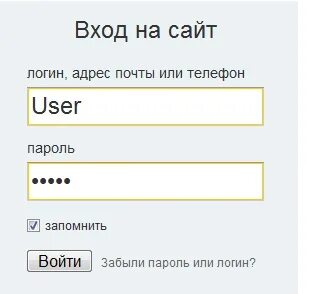 Будущий логин