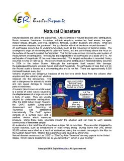 Natural disasters text
