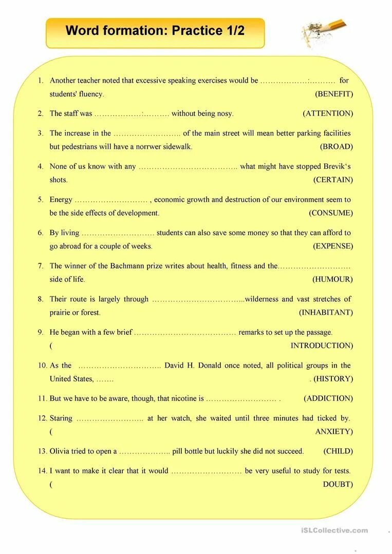 English in use exercises