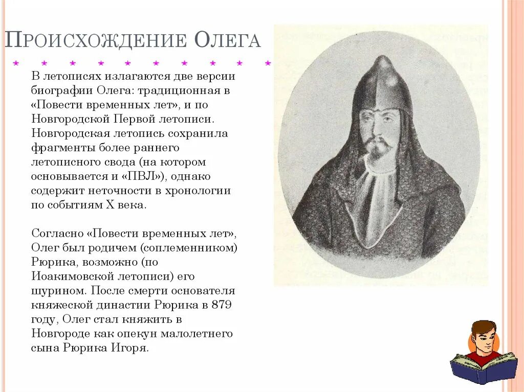 Как относится к убийству князя летописец найдите. Летопись о Князе Олеге. Происхождение Олега Вещего.