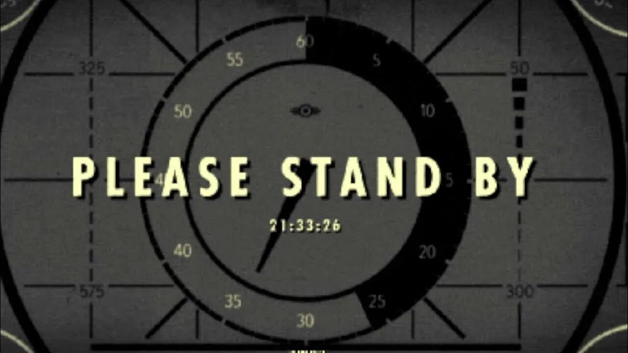 Please Stand by Fallout. Картинка please Stand by. Гифка please Stand by. Please Stand by Fallout gif. Быстрее плиз