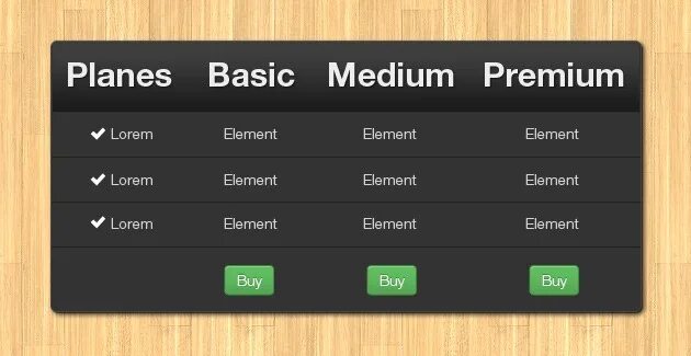 34 Best HTML CSS Pricing Table Free & Premium Templates - DesignersLib.com