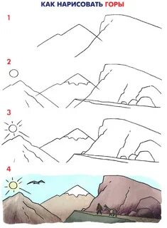 Как просто нарисовать горы