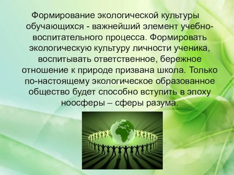 Почему каждому человеку необходимы экологические знания. Формирование экологической культуры. Воспитание экологической культуры. Становление экологической культуры. Экологическачмкультура школьников.