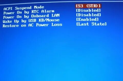 Acpi suspend