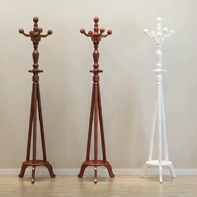 Wooden Coat Rack with Suitcase - Stylish and Functional
