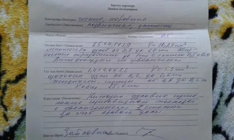 Заключение врача кардиолога