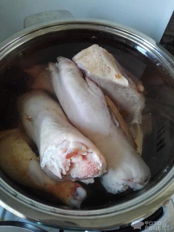 Рецепт холодца из свиных рулек