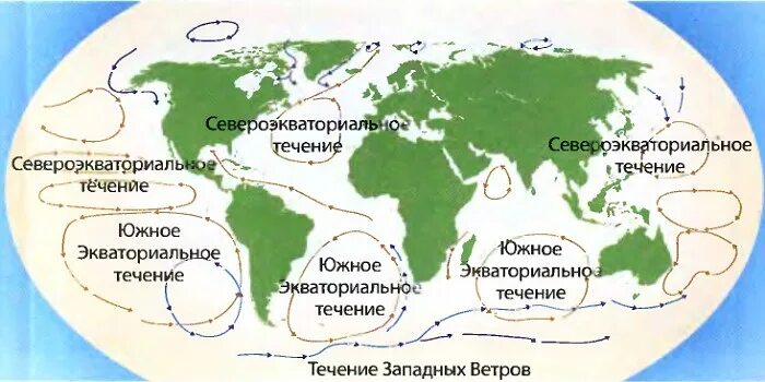 Северные течения тихого океана. Течение западных ветров на карте. Течения Тихого океана. Западные ветра течение на карте. Течение западных ветров на карте полушарий.