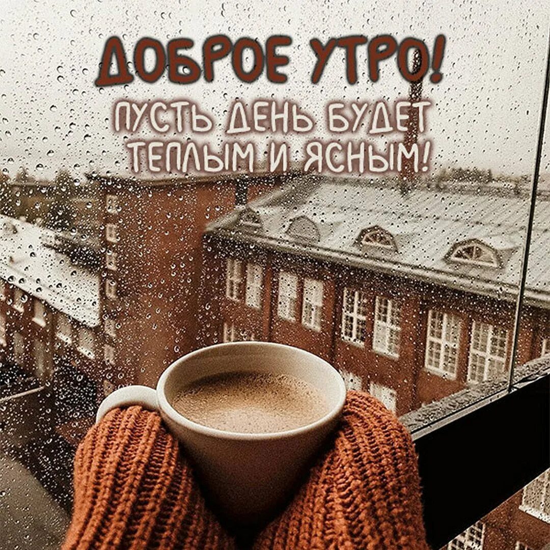 Доброе утро ноября дождь за окном