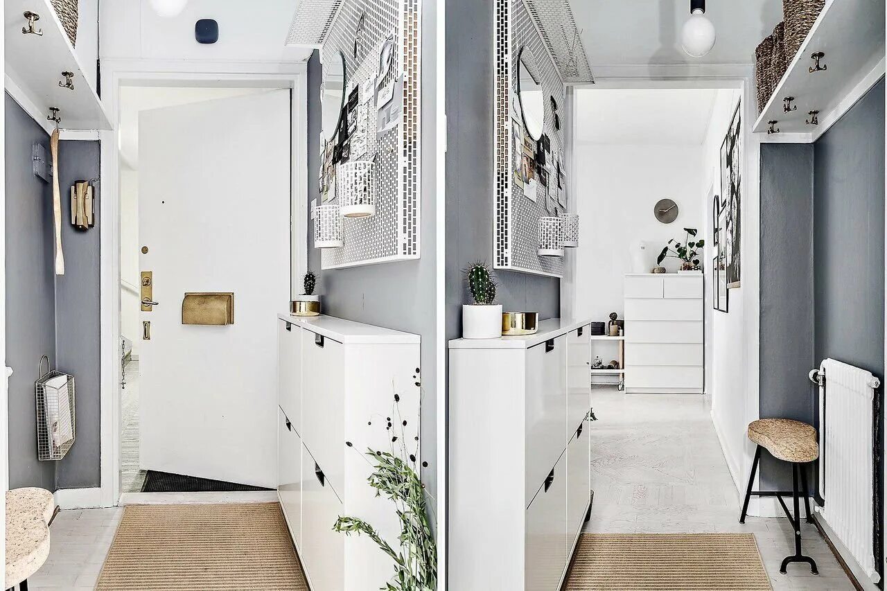 узкая прихожая. современный дизайн узкой прихожей. узкая прихожая. прихожая в светлых тонах. дизайнерская прихожая для узкого.