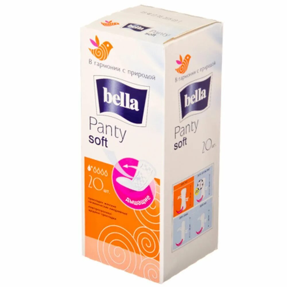 Прокладки женские ежедневные Bella panty Soft 20 шт. Bella panty Soft ежедн.прокл.20шт.