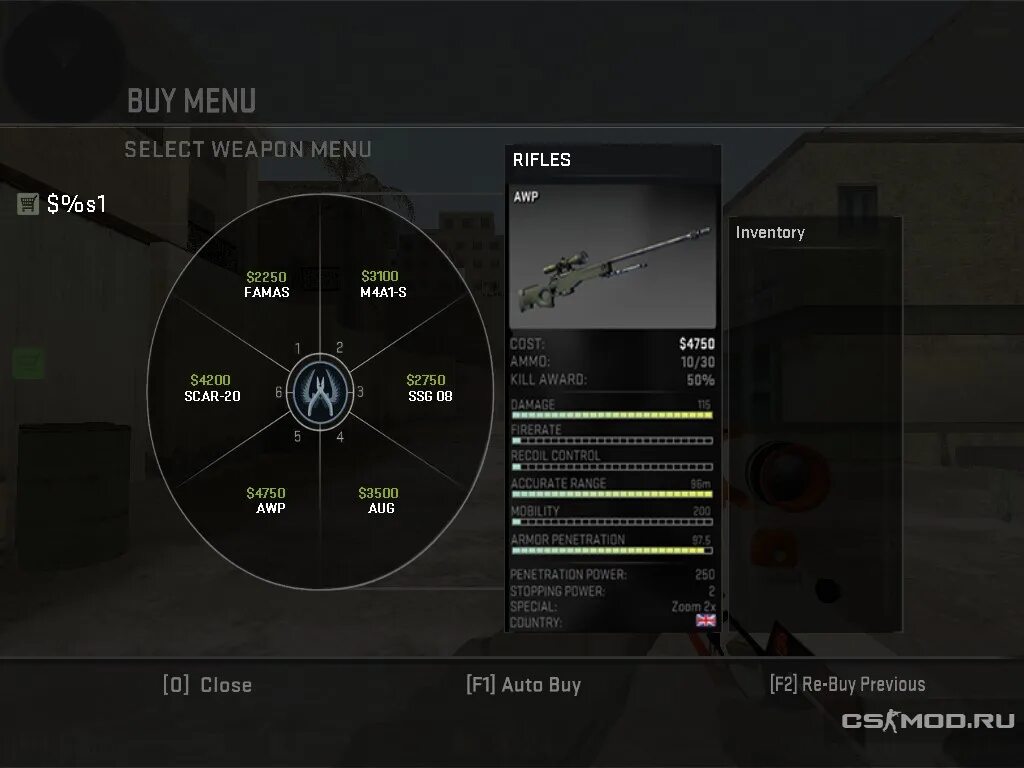 Cs menu