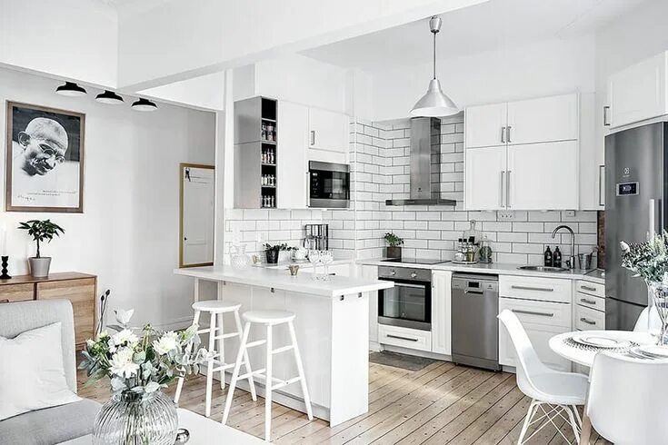 Белая кухня 65 Фото - Дизайн и идеи оформления интерьера Farmhouse decor kitchen