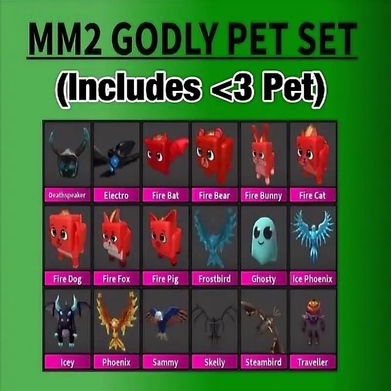 Pet setting. Set mm2. Пет сет. Годли пет сет. Heart Pet mm2.