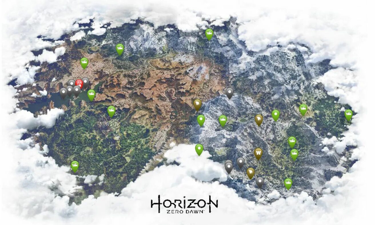 Добудьте 2 топливных элемента. Horizon Zero Dawn карта. Ps4 Horizon Zero Dawn карта. Карта Хоризон Зеро давн. Horizon Zero Dawn 2 карта.