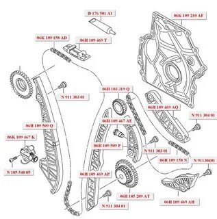 Замена цепи фольксваген тигуан 1.4 tsi