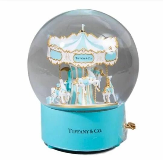 Музыкальная шкатулка Tiffany. Снежный шар Тиффани. Снежный шар Tiffany co. Снежный шар с каруселью.