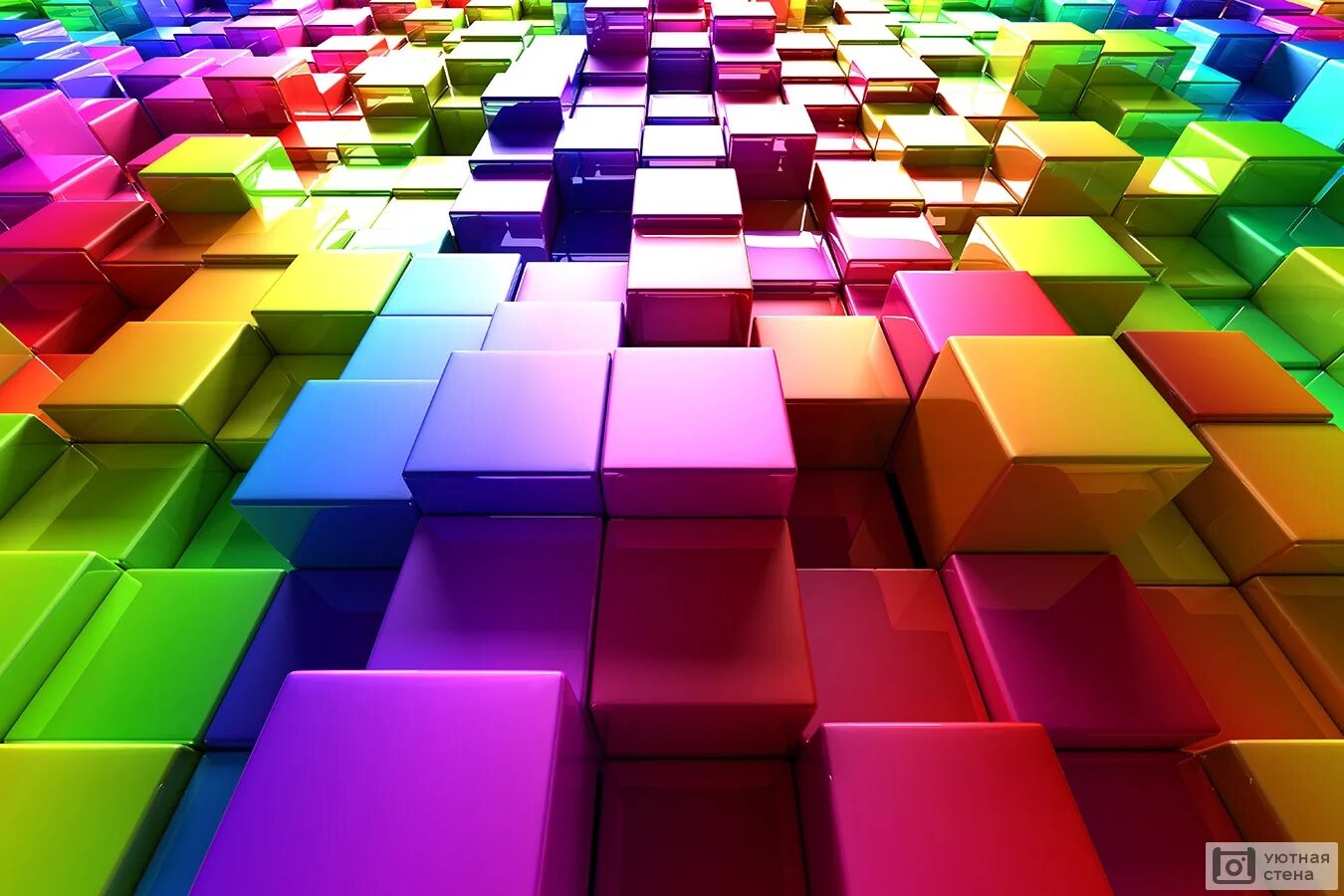 Color cube. Разноцветные кубики. Яркие цвета. Обои на рабочий стол цветные. Разноцветный фон.