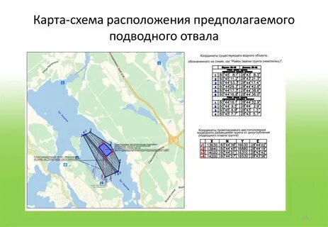 Предполагаемое размещение