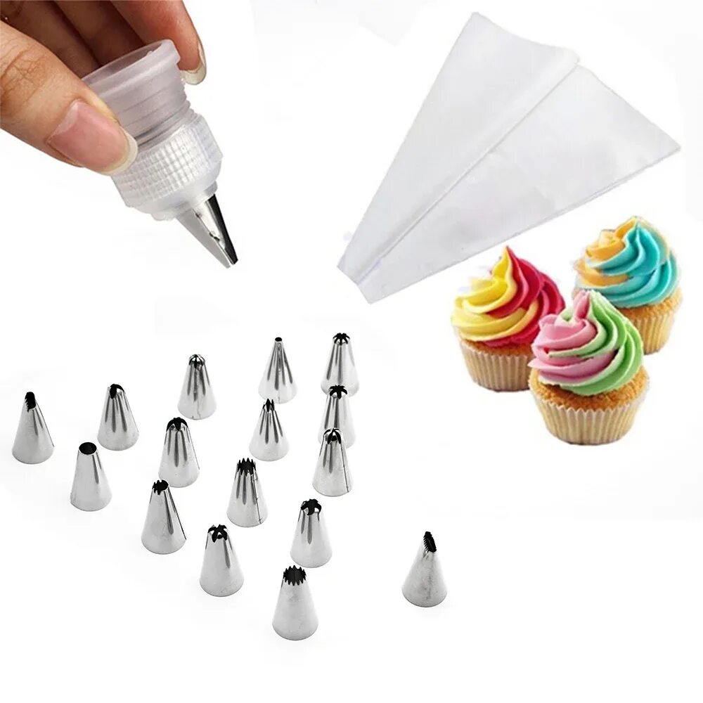 Как сделать мешок для крема. Cake derator насадка. cake derator насадки для крема. набор кондитерских насадок 24шт, переходник 2шт cake derator на. шприц кондитерский cake derator.