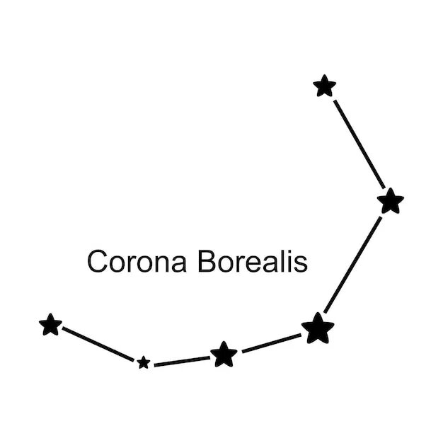 Северная корона созвездие легенда. Corona borealis карта неба. Созвездие северная корона на карте звездного неба. Созвездие северная корона на карте. Rho coronae borealis.