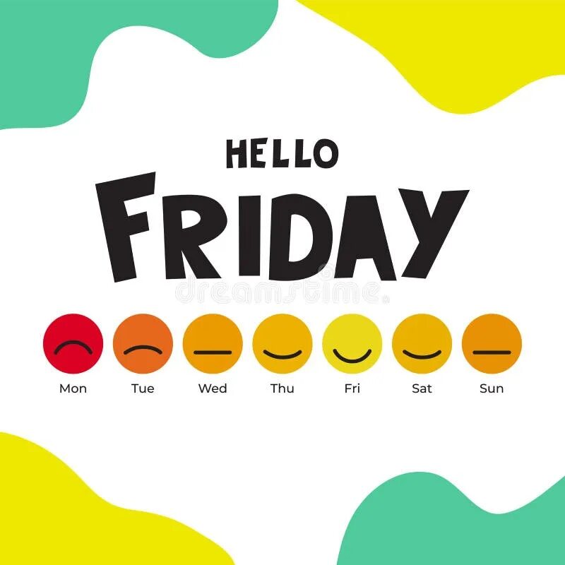 Hello friday. Hello Friday картинки. Эмодзи пятница. Emoji Days of the week.