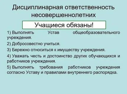 Особенности дисциплинарных правонарушений