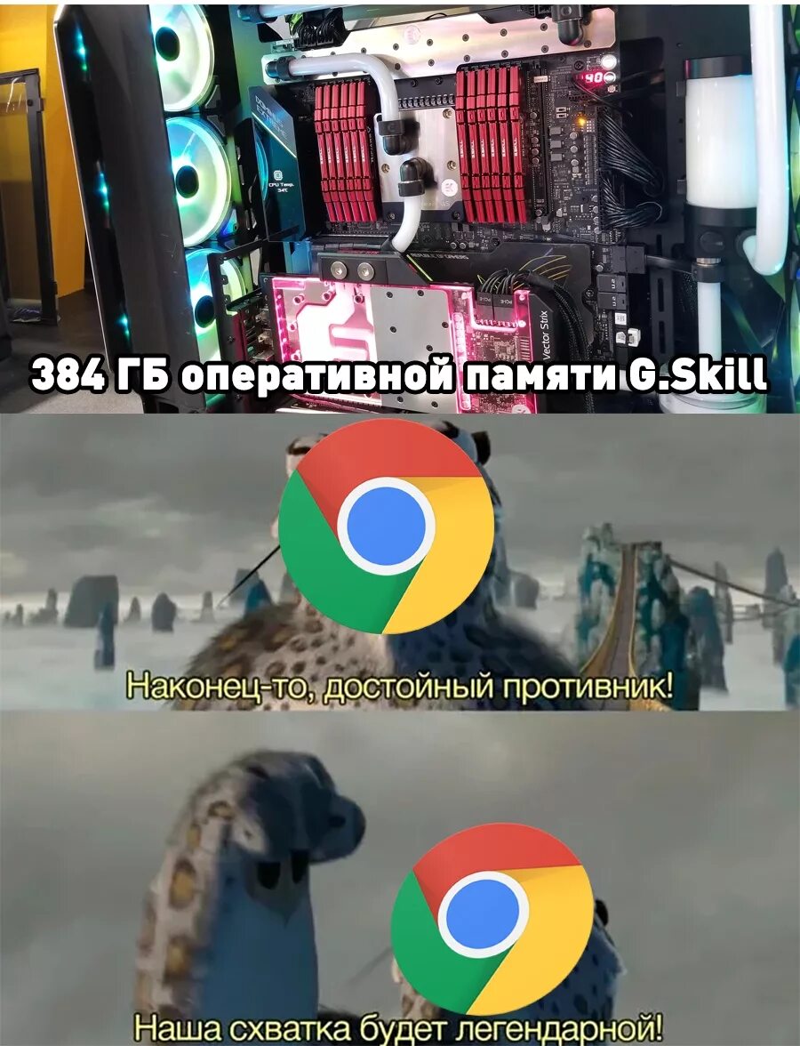 Браузер ест оперативную память