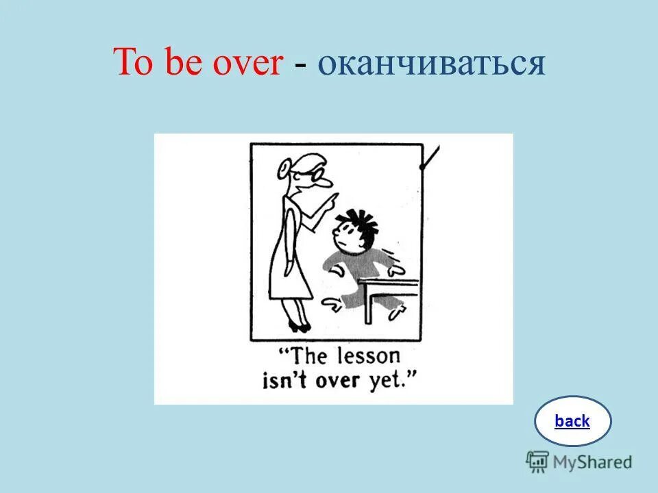 To be over. To be презентация. Presentation is over. Over meaning.