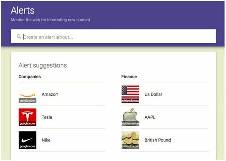 Google alerts