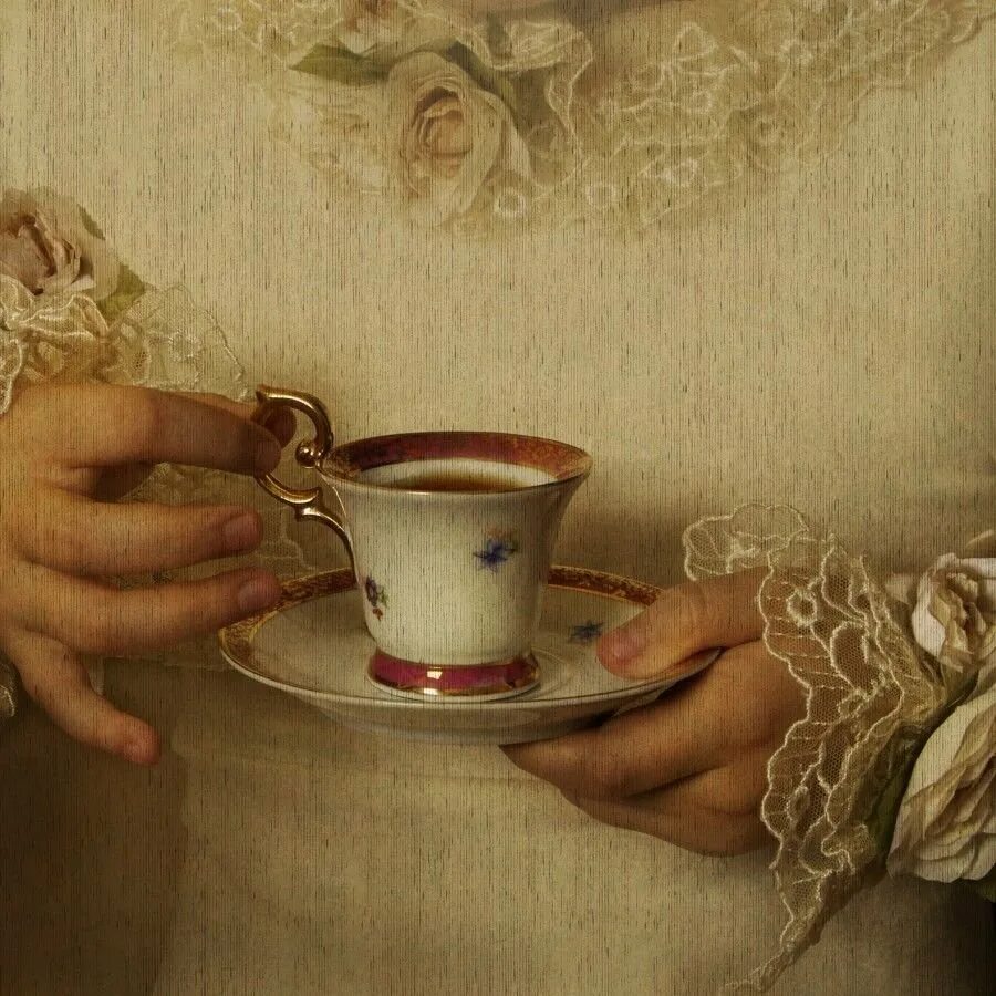 Старинное утро. Юлиана Колесова художник. Чаепитие в стиле ретро. Утренний кофе живопись. Чай в живописи.