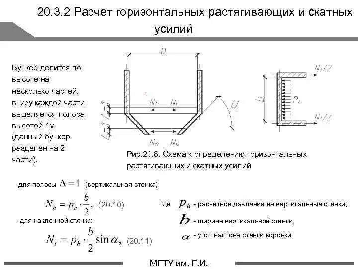 Расчет горизонтального положения. Расчет горизонтального положения